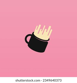 Mug logo design template. Drink logo concept. Cup logo template