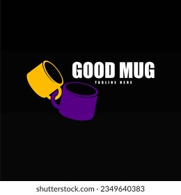 Mug logo design template. Drink logo concept. Cup logo template