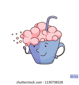 Mug with milk cocktail