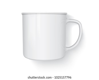 Mug mock up vector template Easy to change colors