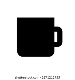 Mug silhouette icon. Cup. Vector.