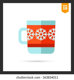 Mug with snowflakes