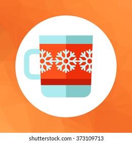 Mug with snowflakes