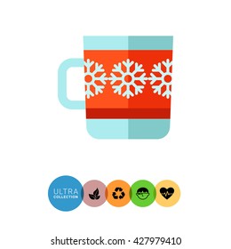 Mug with snowflakes