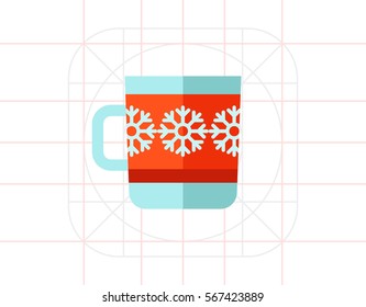 Mug with snowflakes