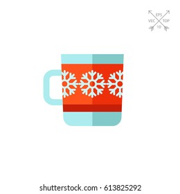 Mug with snowflakes