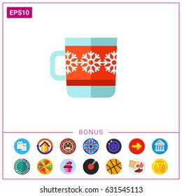 Mug with snowflakes