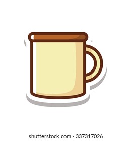 Mug sticker icon