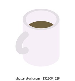 Mug of tea icon. Isometric of mug of tea vector icon for web design isolated on white background