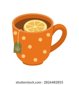 Mug Of Tea With Lemon.