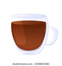 mug with tea. winter warm drink. cute