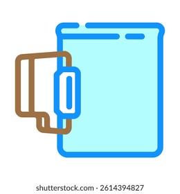 mug titanium ultralight color icon vector. mug titanium ultralight sign. isolated symbol illustration