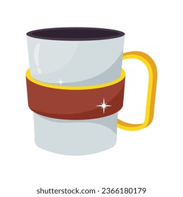 Mug vector colorful Stickers icons Design illustration. EPS 10 File