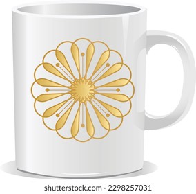 mug vector design art mandala with mug eps 