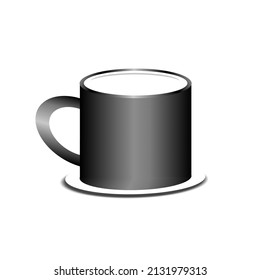Mug vector. Flat and seamless. For food and beverage websites