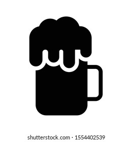 mug vector glyph flat icon