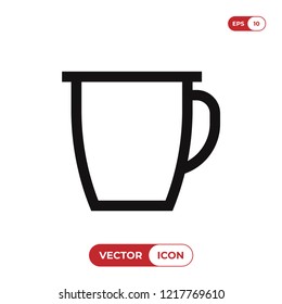 Mug vector icon