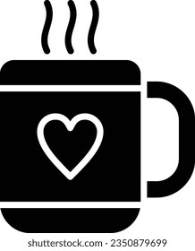 Mug Vector Icon Glyph Style