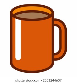 mug vector icon illustration with white background