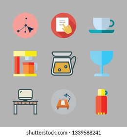 mug vector icon set