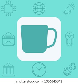 Mug vector icon sign symbol