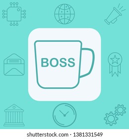 Mug vector icon sign symbol