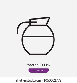 Mug vector icon. Water mug symbol. Best modern flat pictogram illustration for web and mobile apps design.