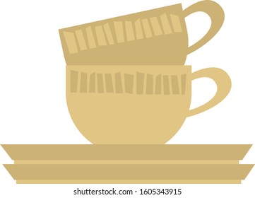 Mug vector illustration . coffee cups.