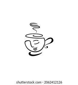 Mug vector smile abstract design