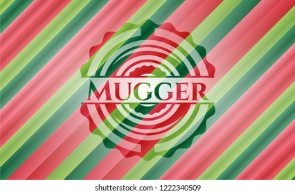Mugger christmas style emblem.
