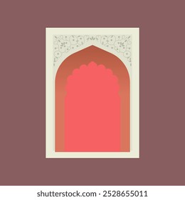 Mughal Arch Window Elements - Stock Illustration as EPS 10 File