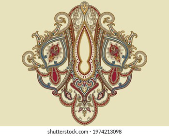 Mughal Art, Indian Style Motif