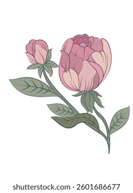 Mughal Art, Indian Style Motif Isolated on a white Background. textile design textile print. red, yellow, pink, purple, maroon flowers.