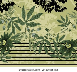Mughal Arts and Ethic Textile Digital Motifs