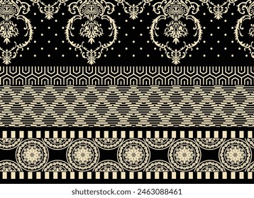 Mughal Arts and Ethic Textile Digital Motifs