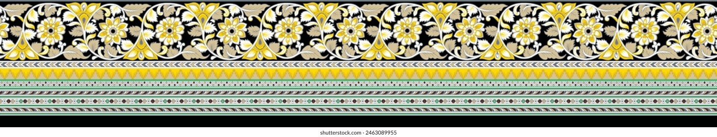 Mughal Arts and Ethic Textile Digital Motifs