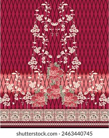 Mughal Arts and Ethic Textile Digital Motifs