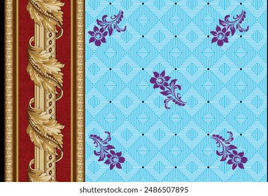 Motivos digitales de artes mogoles y textiles éticos