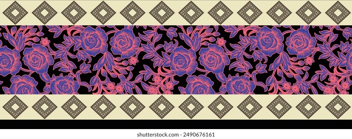 Mughal Arts and Ethic Textile Digital Motifs