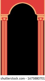 Mughal Bethak Asian Place vector 