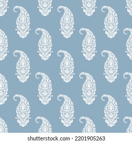 mughal flower bunch motif in blue background design pattern print geometrical floral illustrations