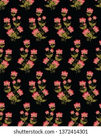mughal flower motif bunch pattern 