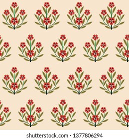 mughal flower motif bunch pattern 