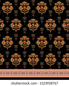  mughal flower motif bunch pattern design