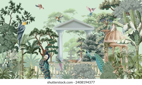 Mughal Ghal garden Background, Tropical Plant, Mughal Arch.