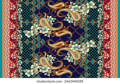 Motif Mughal, Arrière-Plan Motif Harmonieux Motif Harmonieux