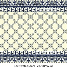 Mughal Motif Ornament Seamless Pattern Multi Color Motif Background