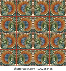 mughal motif  pattern background design