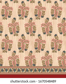 mughal motif pattern bunch design