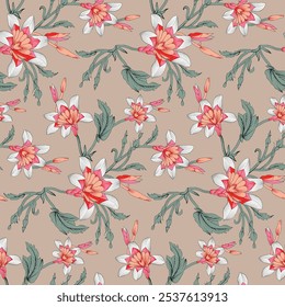 Mughal Seamless multi texture Pattern background print
